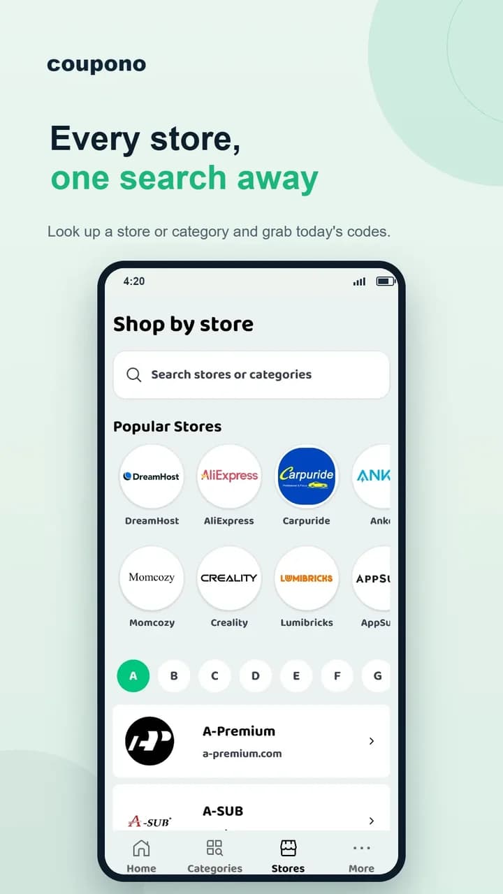 Coupono app screenshot 2